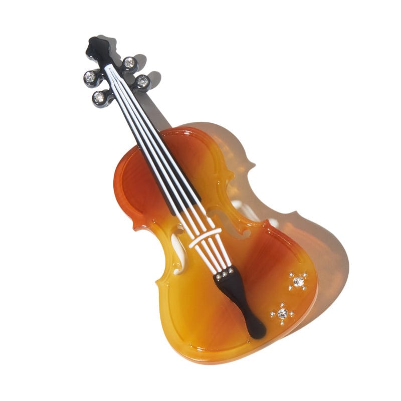 Small Sunset Violin Hair Clip