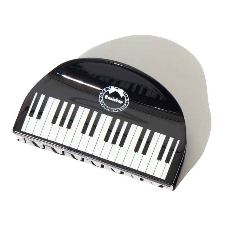 Large Black And White Piano Hair Claw Clips