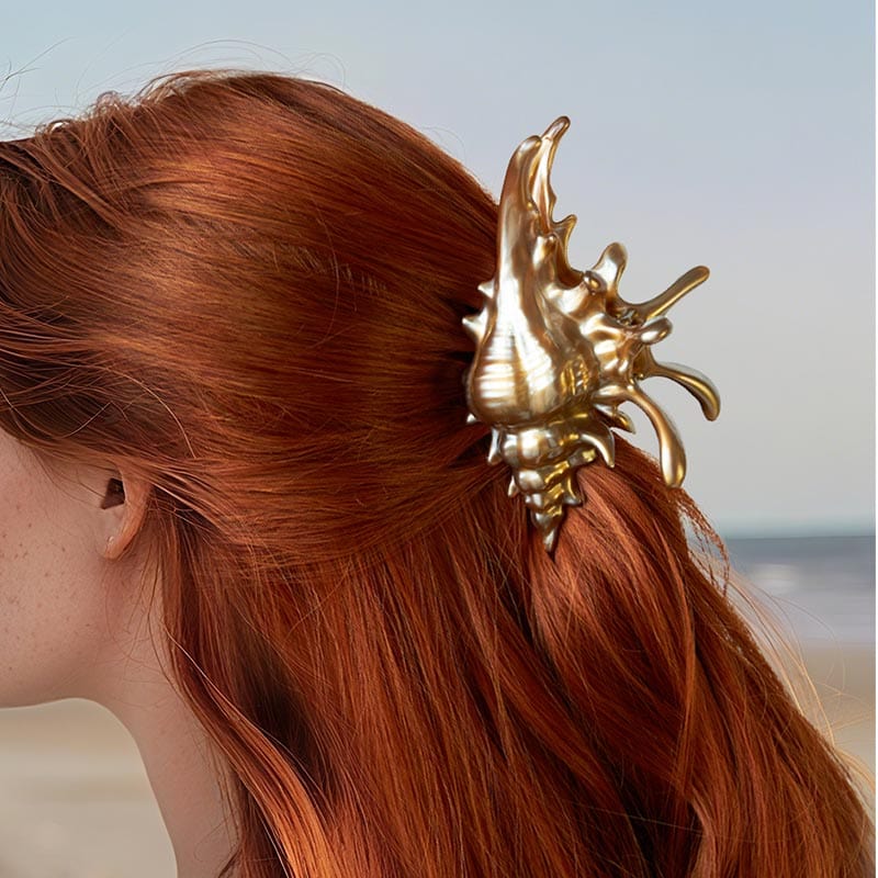 New Process Coffee Conch Hair Claw Clips