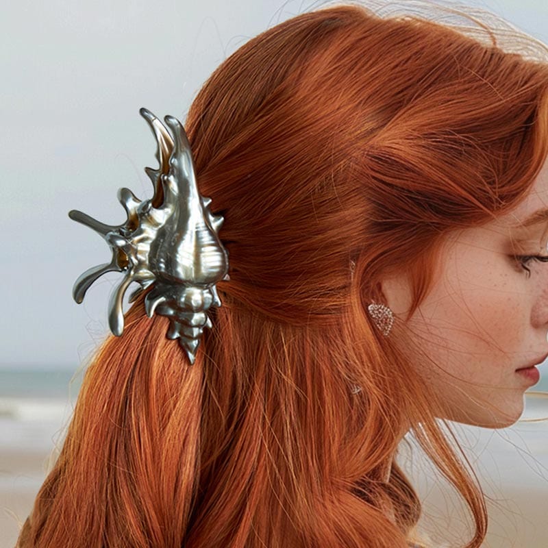 New Process Black Conch Hair Claw Clips