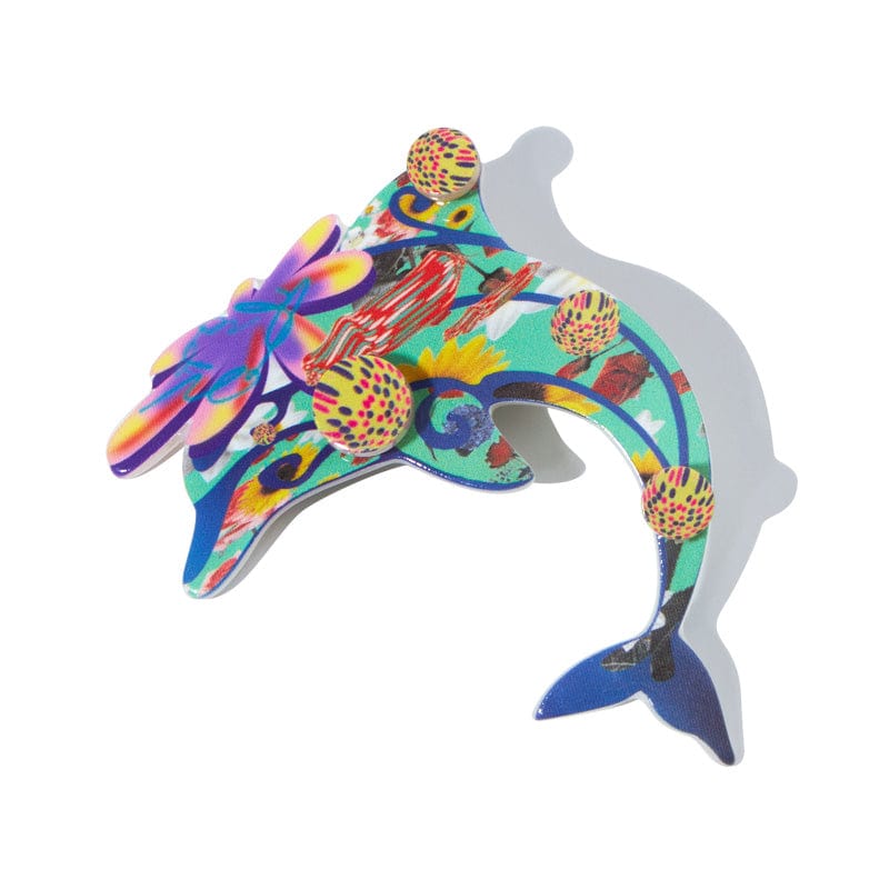 Medium Green Ripple Hair Clip