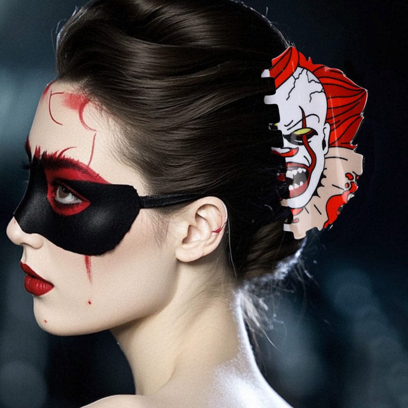 Medium Red Haired Clown Hair Claw Clips