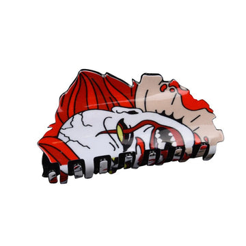 Medium Red Haired Clown Hair Claw Clips