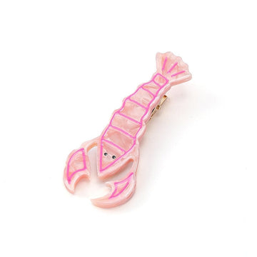 Medium Pink Crawfish Hair Claw Clips