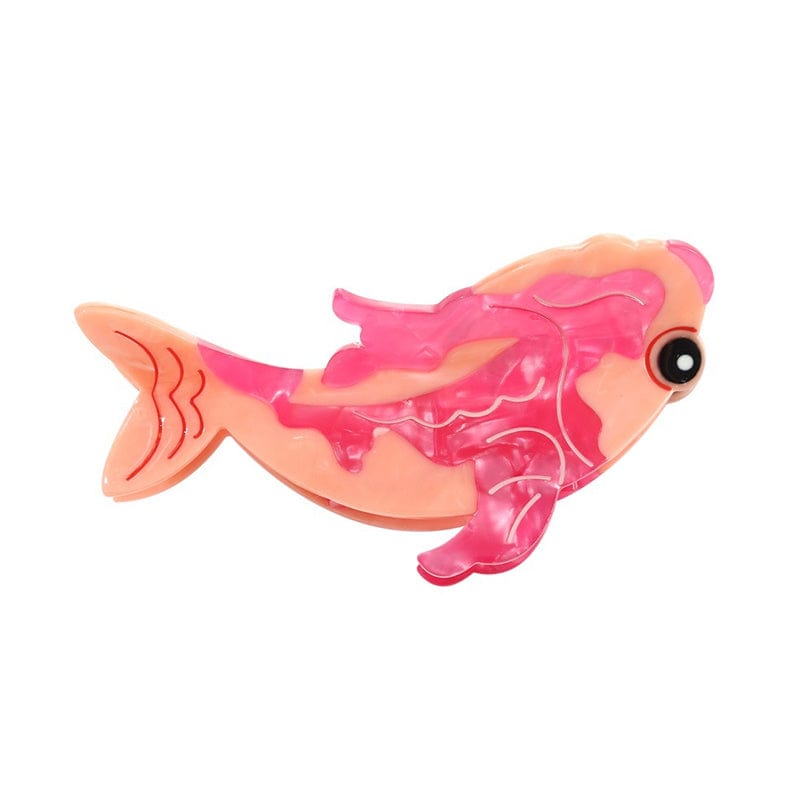 Large Pink Cartoon Koi Fish Hair Claw Clips