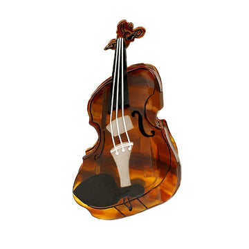 Large Tortoiseshell Violin Hair Claw Clips