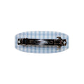 Ponytail Barrette in Blue Cherry Picnic clip view
