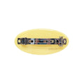 Ponytail Barrette in Lemon Drop back