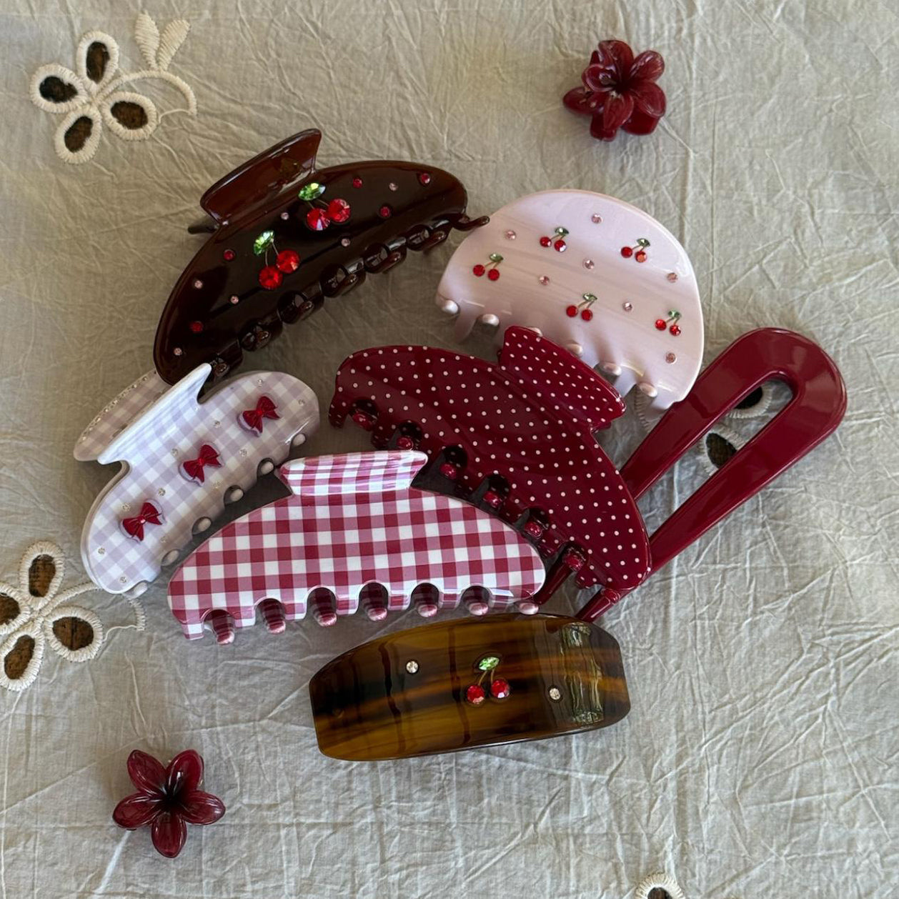 assorted emi jay hair clips and accessories