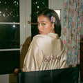model wearing Popstar Clips in Night In and night out in hair