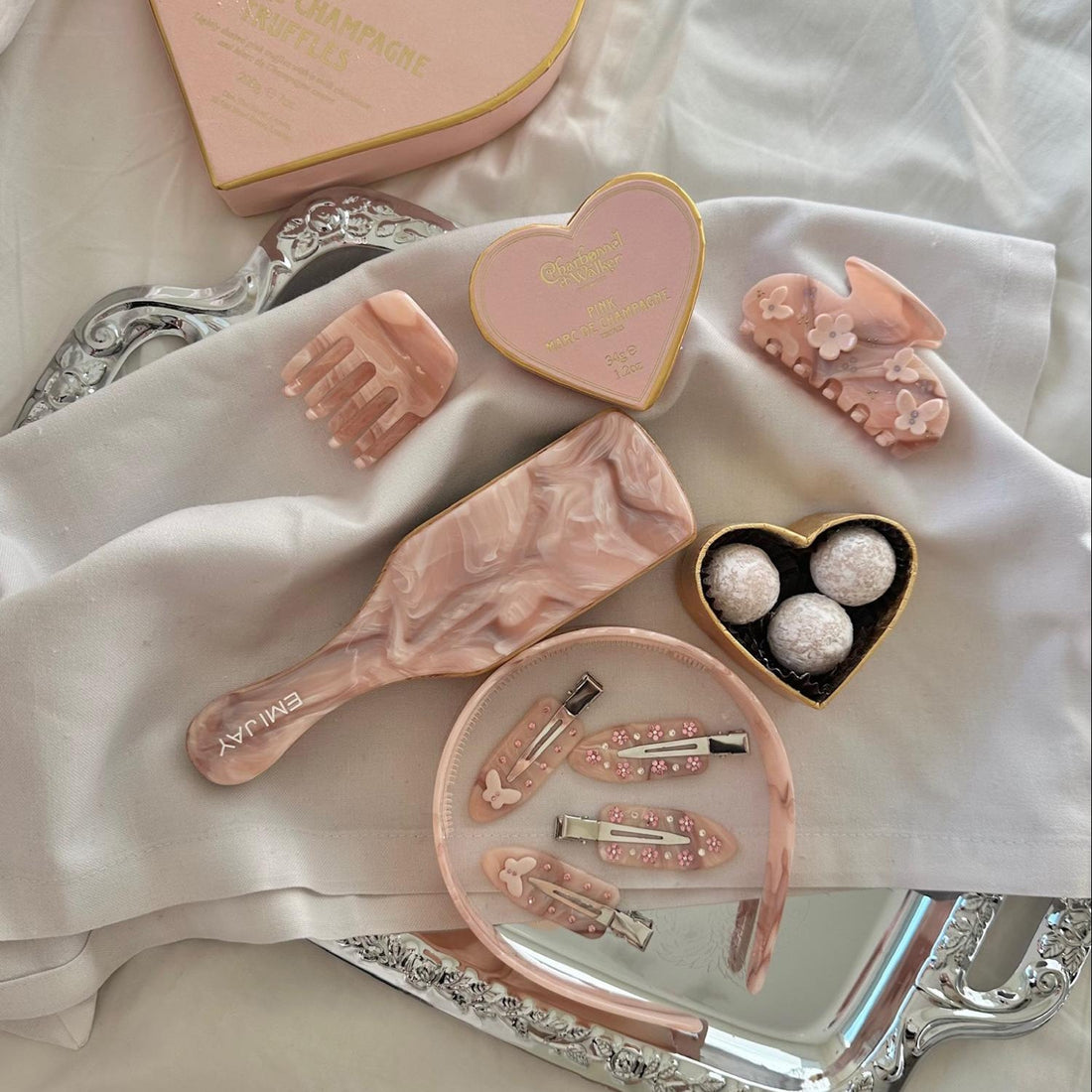 Popstar Clips in Pink Flutters