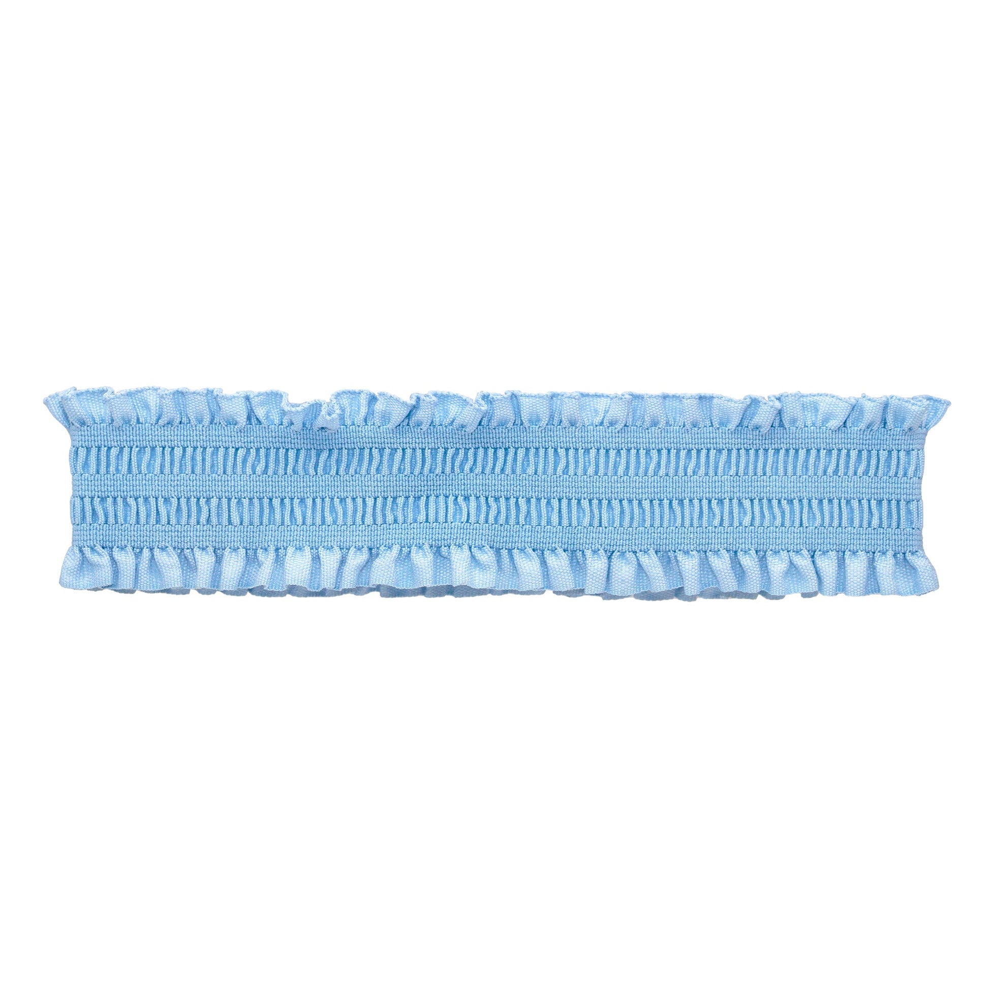 Ruffle Headband in Powder Blue 